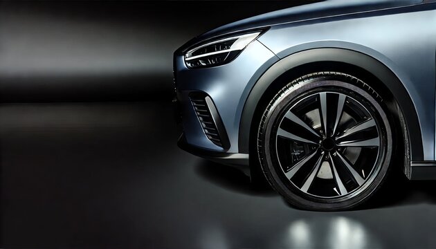 Sleek Car Wheel Design with Enhanced Detail