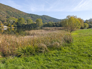 Autumn Landscape of Pancharevo lake,  Bulgaria
