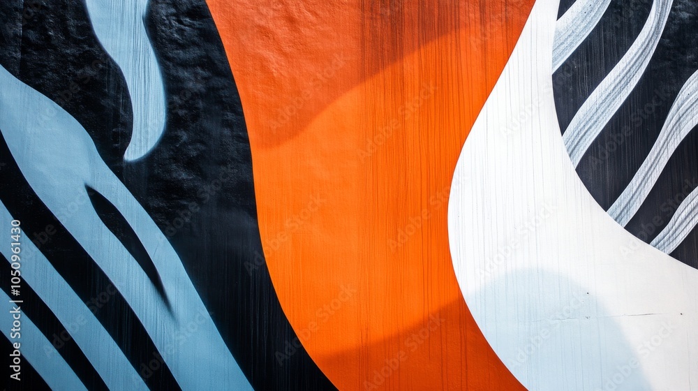 Aufkleber Embracing differences with abstract patterns in contrasting tones, symbolizing acceptance and respect, photography style