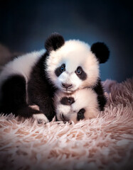 2匹のパンダ