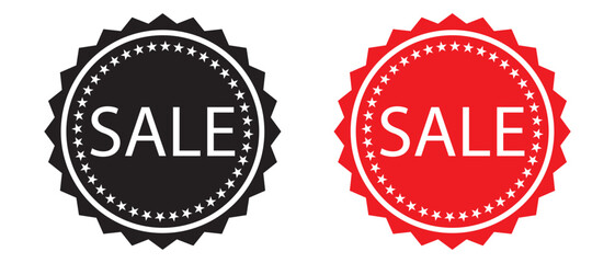 sale stamp, badge, Sale and stickers icon set vector. sale stamp on vintage grunge style. vector illustration.