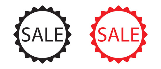 sale stamp, badge, Sale and stickers icon set vector. sale stamp on vintage grunge style. vector illustration.