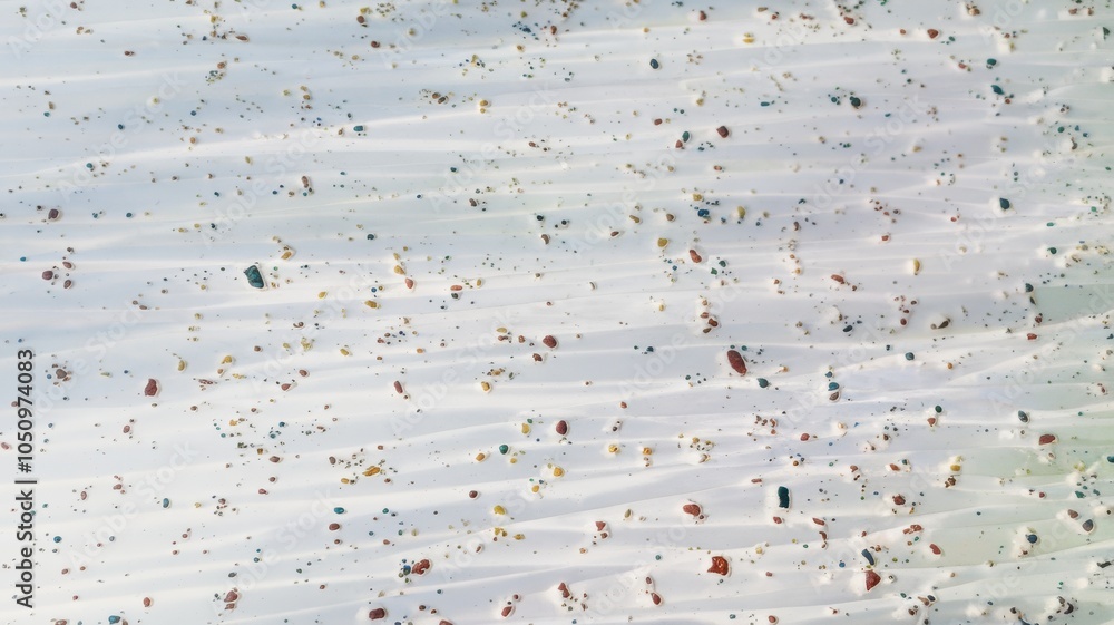 Poster Abstract texture with scattered particles, white isolate background.