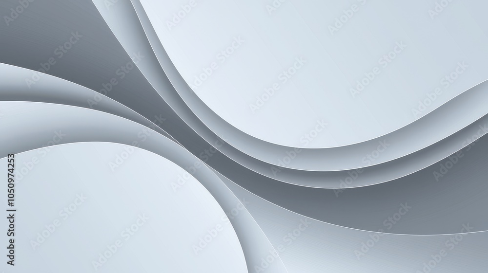 Aufkleber abstract wave pattern in soft gray tones, ideal for modern design projects.