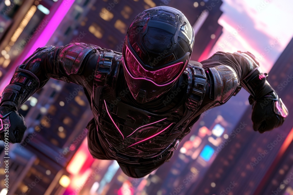 Poster A 3D-illustrated character taking a chance by leaping from one floating platform to another in a vibrant, futuristic digital landscape