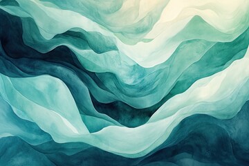 Obraz premium Abstract watercolor background. Perfect for designs related to nature, calmness, or tranquility.