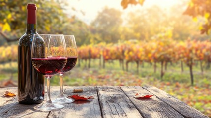 Wine Tasting in a Vineyard