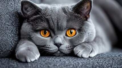 Beautiful cat. Grooming animals  grooming  drying and styling cats  combing wool.