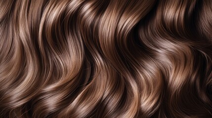 Fototapeta premium Brown hair close-up as a background Women