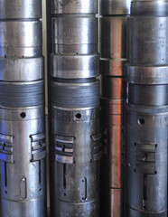Offshore wireline operations, showing tools used in downhole perforations during drilling on...