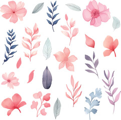 Fototapeta premium seamless pattern with leaves