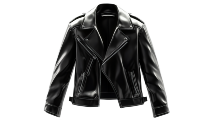 leather jacket isolated on transparent background