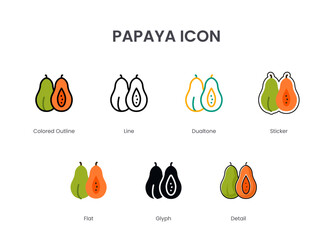 PAPAYA ICON SET COLLECTION