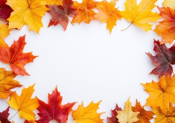 Fototapeta premium Autumn Leaves Frame