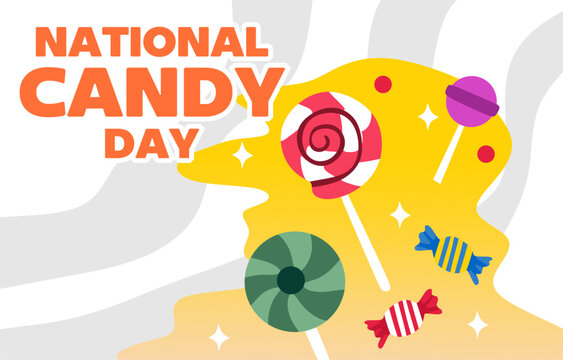 Happy National Candy Day with sweet candy