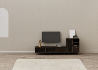 Modern TV stand in living room