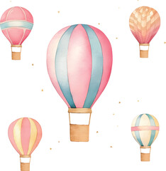 Naklejka premium hot air balloon vector