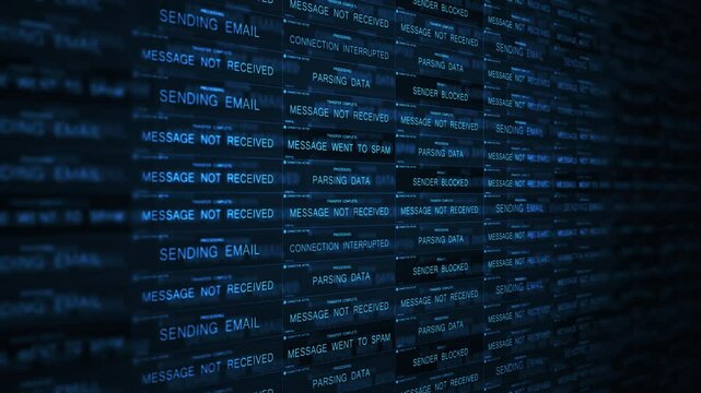 Email Data Transfer Database over Internet Connection - Blue Cold Version