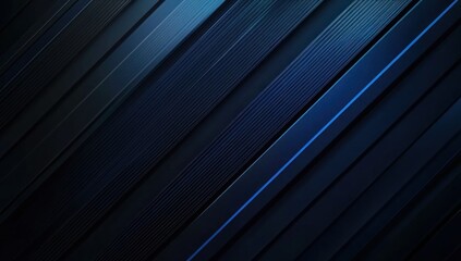 Obraz premium Abstract Blue and Black Diagonal Lines Background