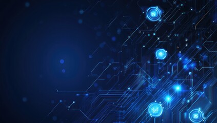 Obraz premium Abstract Digital Circuitry Background