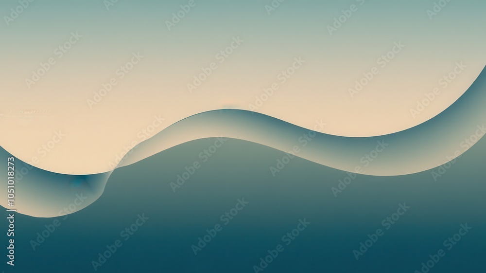 Poster abstract wave design with soft gradient colors, suitable for backgrounds.