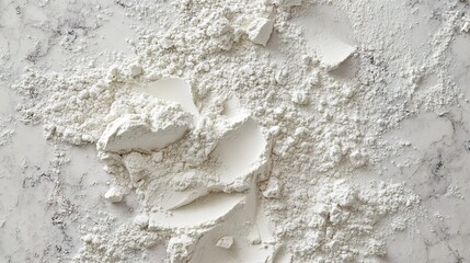 White Flour Texture: Close-Up Macro Photography