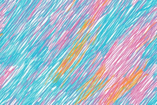 Wax crayon seamless texture, colored pencils abstract pattern design