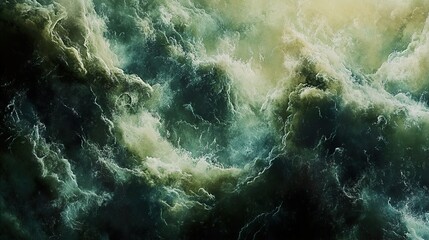 Fototapeta premium Turbulent River Rapids: Aerial View of Nature's Power
