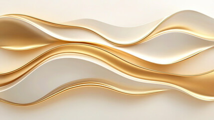 Obraz premium abstract golden wave background, promotion advertisement poster