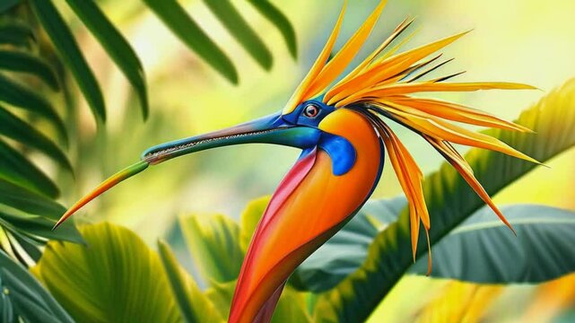 A Bird of Paradise as a Symbol of Paradise