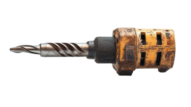 Drill machine isolated on transparent background