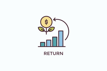 Return Vector Icon Or Logo Illustration