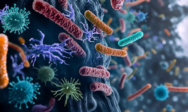 3 d illustration of covid - 1 9 virus, coronavirus, covid - 1 9 virus, bacteria, infection disease,