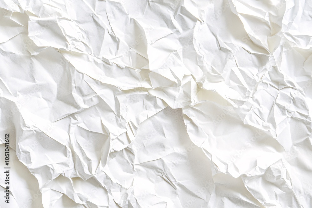 Poster white crumpled paper texture background abstract design element
