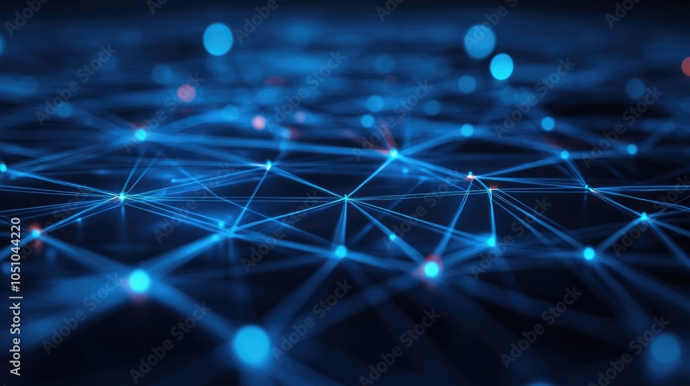 Poster exploring the intricacies of digital networks a visual representation of connectivity and technology