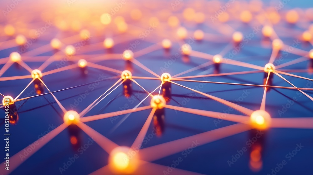 Poster exploring the intricacies of modern connectivity a visual representation of networked systems and da