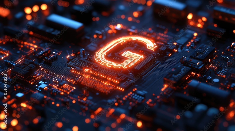 Poster exploring the intersection of technology and innovation a deep dive into circuitry and design patter