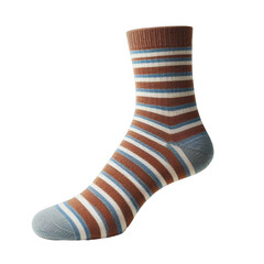 Brown socks on a transparent background