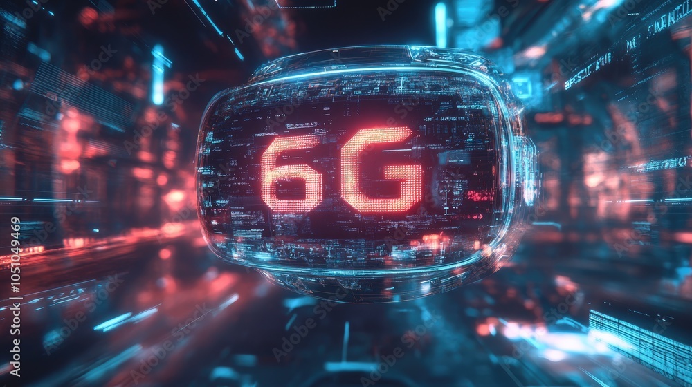 Poster exploring the future of connectivity the rise of 6g technology in a digitally driven world