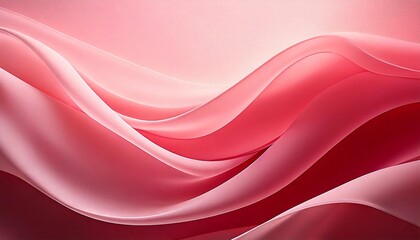 Obraz premium ピンク シルク 柔らかい 曲線 優雅 滑らか 透明感 リボン 流線型 フロー 薄い布 光沢 エレガント 流動性 美しい 層 レイヤー 女性的 ファブリック グラデーション