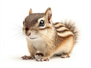 Obraz premium chipmunk isolated on white background