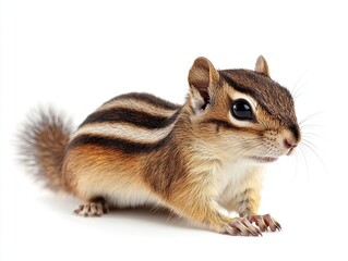 Obraz premium chipmunk isolated on white background