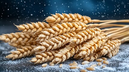 Golden Wheat Field Swaying in the Breeze