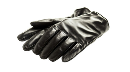 Leather gloves isolated on white background