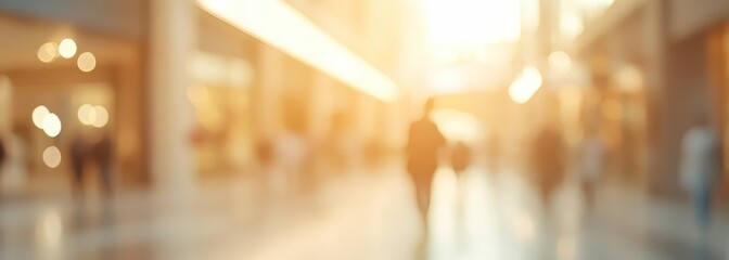Fototapeta premium Shopping mall. Retail. Blurred background