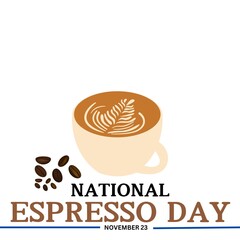 National espresso day. November 23
