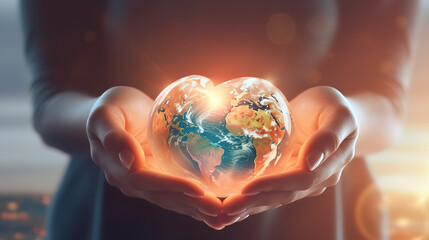 Outstanding Hands Holding the Earth