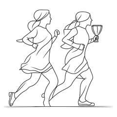 Fototapeta premium Women Dancing in Joyful Celebration in Traditional Attire