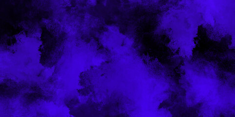 Dark abstract background with blue grunge effect background. blue velvet grunge texture fantasy smooth watercolor painted art design. Dark elegant Royal blue shades aquarelle paint	
