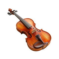 Fototapeta premium Violin isolated on green screen.